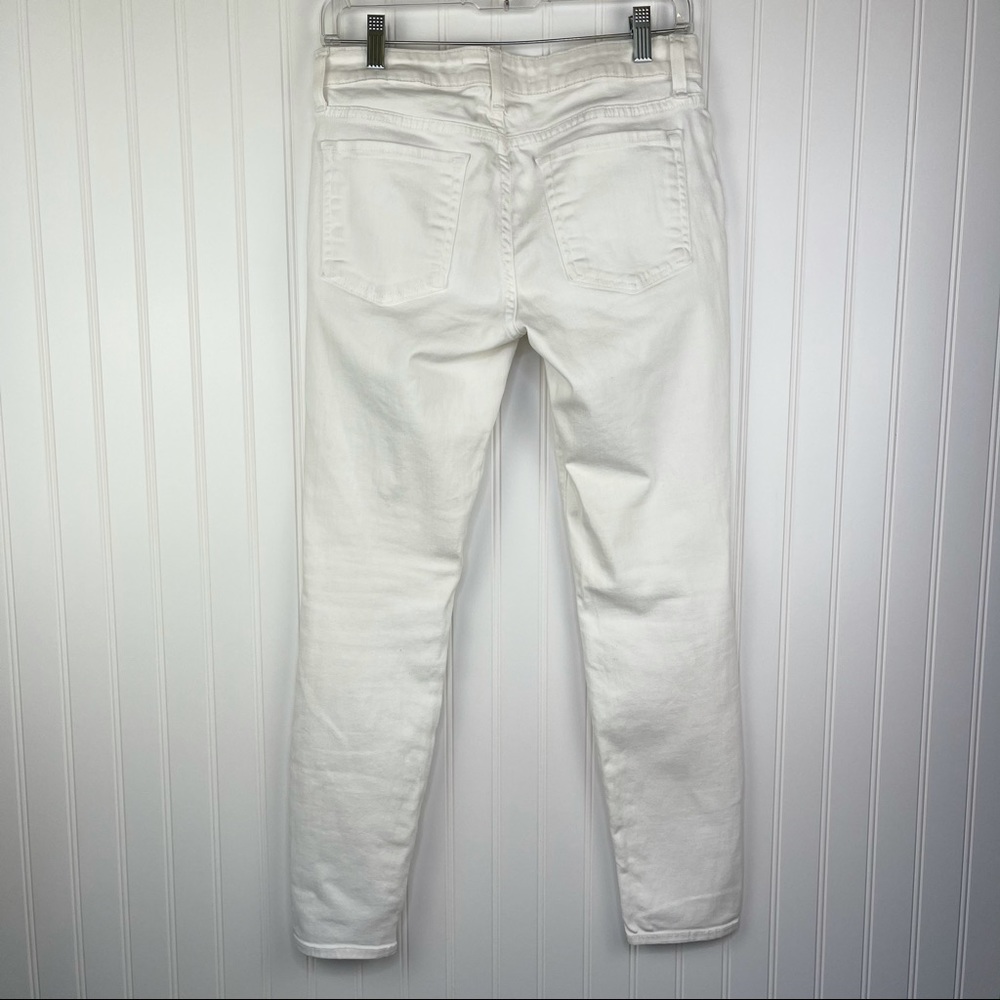 Vince White Waxed Crop 5PKT Skinny Jeans Size 28 - Picture 7 of 14